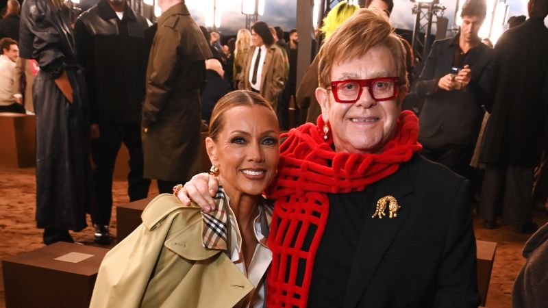 Elton John Leads a Star-Studded British Front Row at Burberry’s London Fashion Week Runway Show