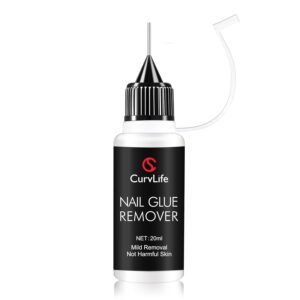 Curvlife 20ml Gentle Nail Glue Remover for Press-On & Gel Tips