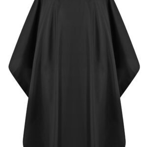 Adjustable Hair Cutting Cape for Men & Women – Black Salon Supply