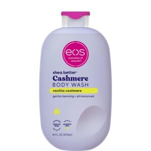 eos Shea Better Vanilla Cashmere Body Wash, 16 fl oz, Moisturizing