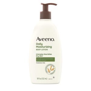 Aveeno Daily Moisturizing Lotion 18 oz – Fragrance-Free, Non-Greasy
