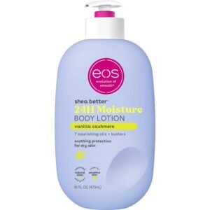 eos Shea Better Body Lotion, Vanilla Cashmere, 16 fl oz – 24HR Moisture