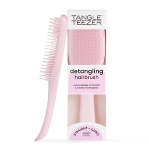 Tangle Teezer Ultimate Detangler Brush – Wet & Dry Hair, Millennial Pink