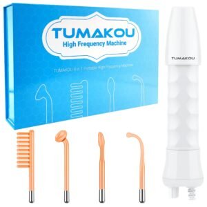 TUMAKOU Portable High Frequency Facial Machine with 4 Tubes