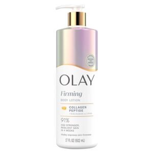 Olay Firming Body Lotion with Collagen Peptides – 24hr Hydration, 17 fl oz