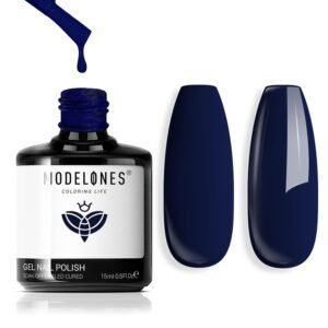 Modelones Navy Blue Gel Nail Polish – 15ML Soak Off for DIY Manicure