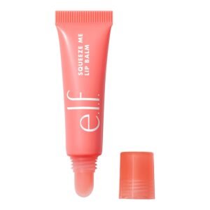 e.l.f. Squeeze Me Lip Balm – Moisturizing Strawberry Tint with Hyaluronic Acid, Vegan & Cruelty-Free