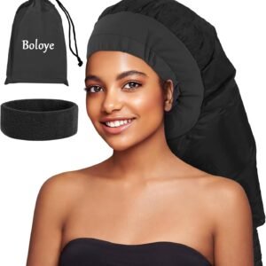 XL Hooded Hair Dryer Bonnet – Fast Drying & Deep Conditioning Cap