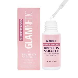 Glamnetic Super Strong Nail Glue | Brush Tip, Vegan, 0.24 fl. oz.