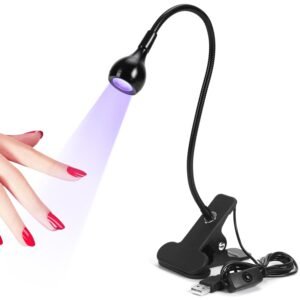 SAVILAND Mini UV LED Nail Lamp with Rotatable Light – Black