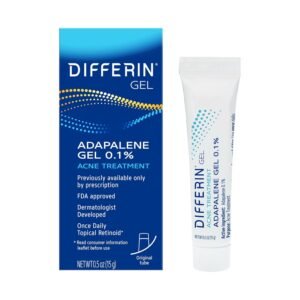 Differin Acne Treatment Gel, 0.1% Adapalene, 15g Tube