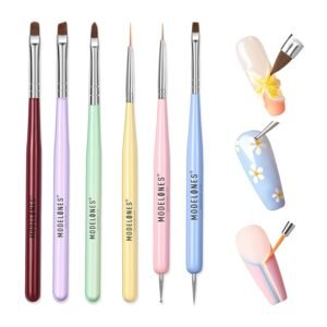 Modelones Nail Art Brush Set – Professional Gel & Liner Tools