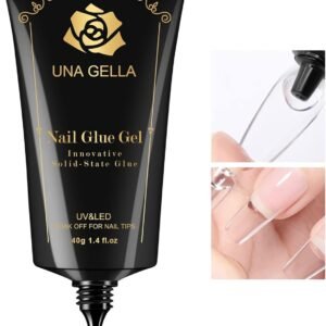 UNA GELLA Gel Nail Glue – 40ml Strong Adhesive for Acrylic Tips