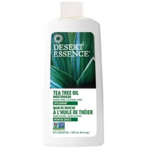 Desert Essence Alcohol-Free Mouthwash with Tea Tree & Aloe, 8oz