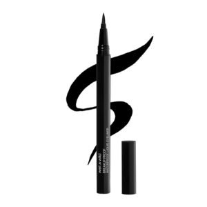 wet n wild Mega Last Liquid Eyeliner – Waterproof, Ultra-Fine Brush, 16-Hour Wear, Vegan – Black