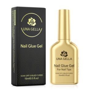 UNA GELLA 6-in-1 UV Gel Nail Glue – 15ml, Strong & Long-Lasting