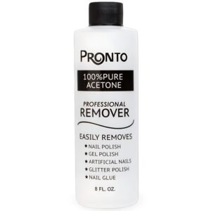 Pronto 100% Acetone Gel Nail Polish Remover, 8 Fl Oz