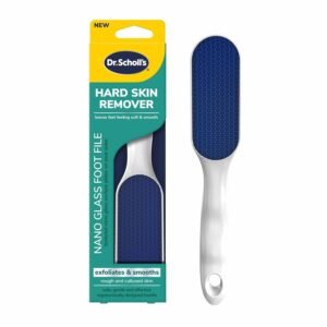 Dr. Scholl’s Nano Glass Foot File – Durable Callus Remover & Scrubber