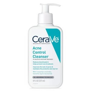 CeraVe Salicylic Acid Face Wash – Acne Treatment & Blackhead Remover, 8 oz