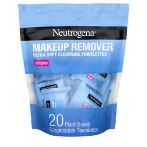 Neutrogena Makeup Remover Wipes, Alcohol-Free, 20 Individually Wrapped Towelettes