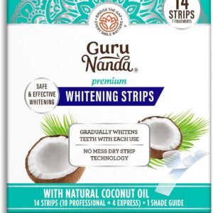 GuruNanda Teeth Whitening Strips – 7-Day Non-Slip Treatment
