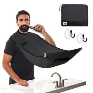 Beard King Beard Bib Apron – Men’s Hair Catcher & Grooming Set