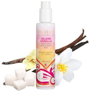 Pacifica Island Vanilla Hair & Body Mist – 6 oz Vegan Spray