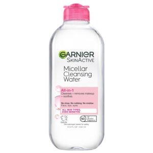Garnier Micellar Water – Hydrating Cleanser & Makeup Remover, 13.5 Fl Oz