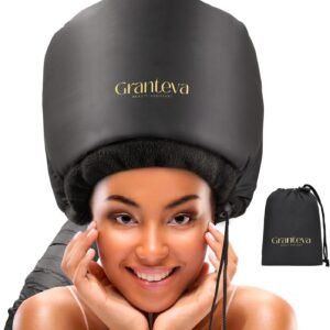 Hooded Hair Dryer Attachment with Headband – Curly Hair Diffuser