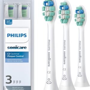 Philips Sonicare C2 Plaque Control Replacement Brush Heads, 3 Pack