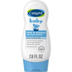 Cetaphil Baby Shampoo & Body Wash, Tear-Free, 7.8oz, Organic Calendula