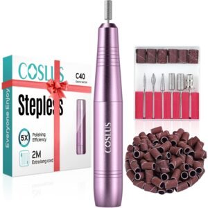 COSLUS Electric Nail Drill Kit for Acrylic Gel & Dip Nails