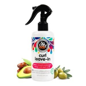 So Cozy Leave-In Conditioner Spray for Kids’ Curly Hair, 8 Fl Oz