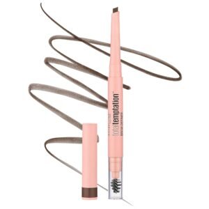 Maybelline Total Temptation Eyebrow Pencil, Medium Brown – 1 Count