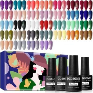JODSONE 36-Piece Gel Nail Polish Set – 32 Colors & Top Coats