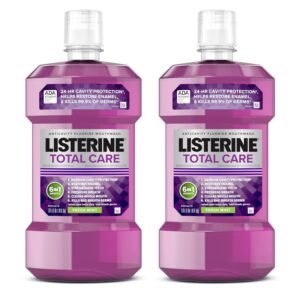 Listerine Total Care Mouthwash Twin Pack, Fresh Mint, 6-in-1