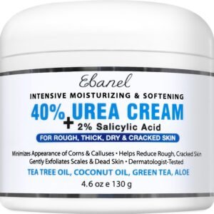 Ebanel Urea Cream 40% & Salicylic Acid 2% for Dry Skin Relief