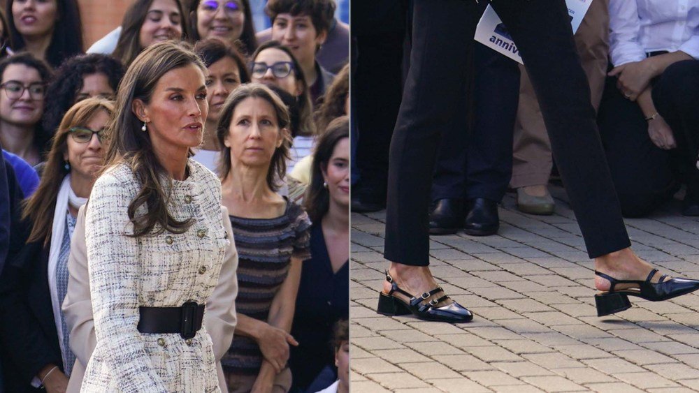 Queen Letizia Rewears Sézane Mary Janes as the Mary Jane Shoe Trend Soars