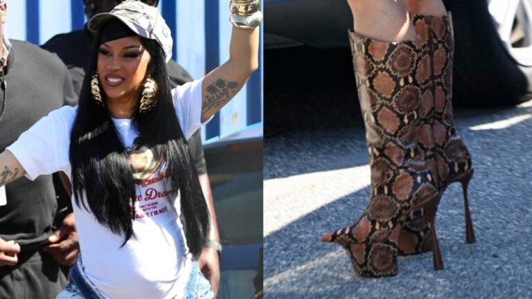 Cardi B Debuts Towering Custom Python Boots by Thom Solo at ‘Am I the Drama?’ Album Signing