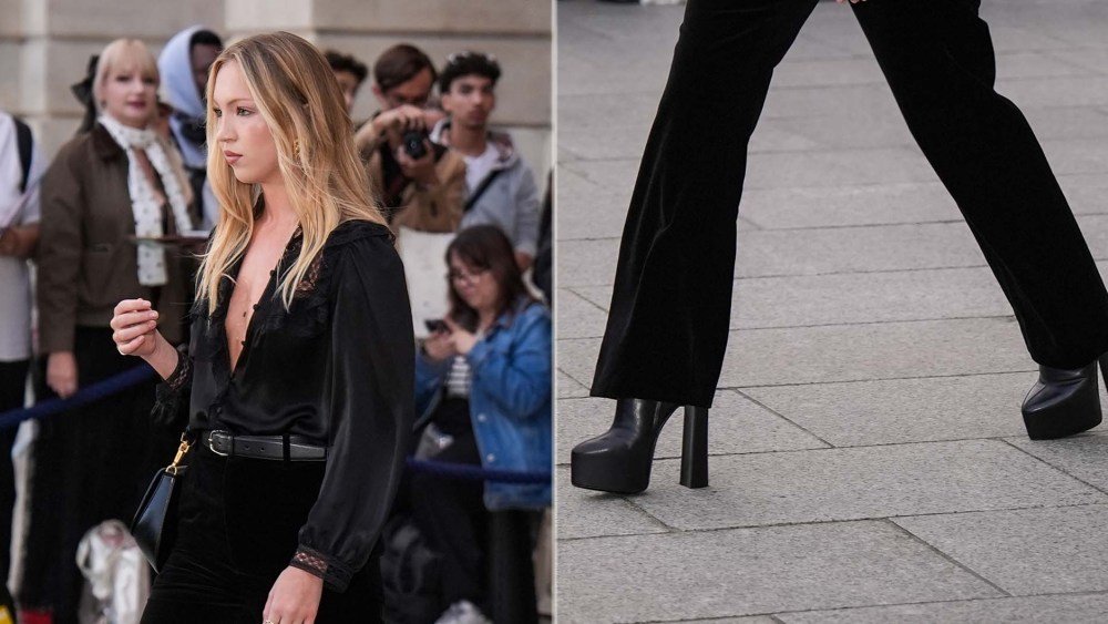 Lila Moss Revives the Indie Sleaze Trend With Sky-High Platform Going-Out Heels