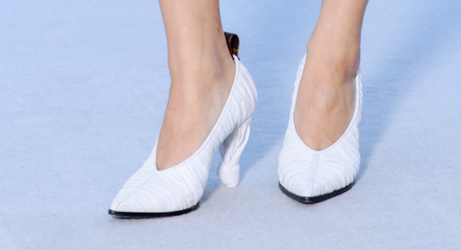 A closer look at Lisa's Louis Vuitton shoes.