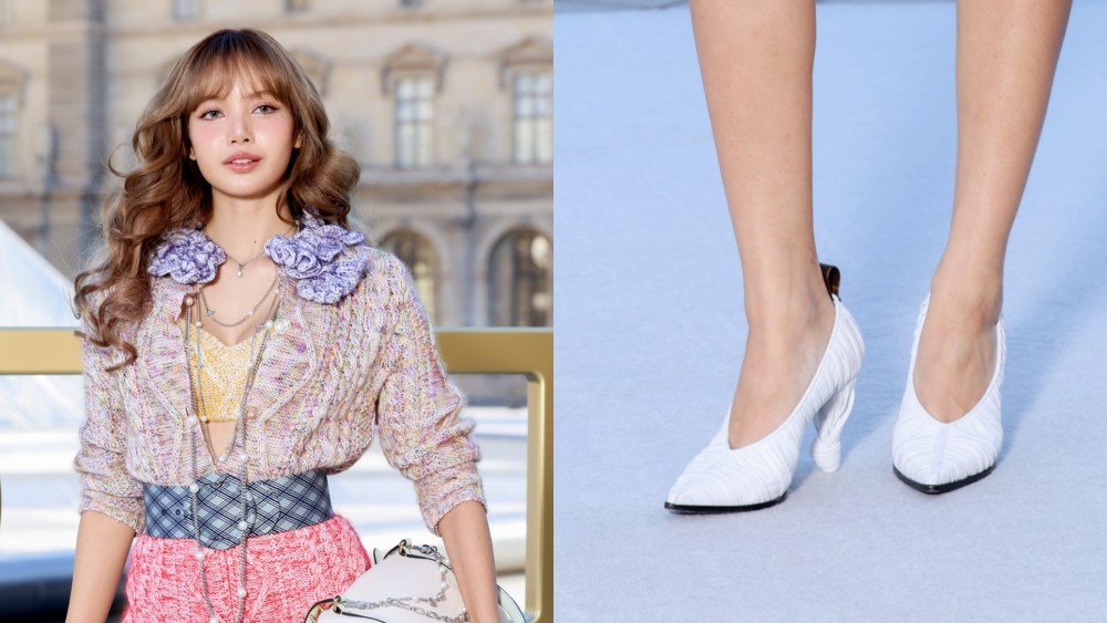 BLACKPINK’s Lisa Stuns in LV Knot Pump at Louis Vuitton’s Paris Show