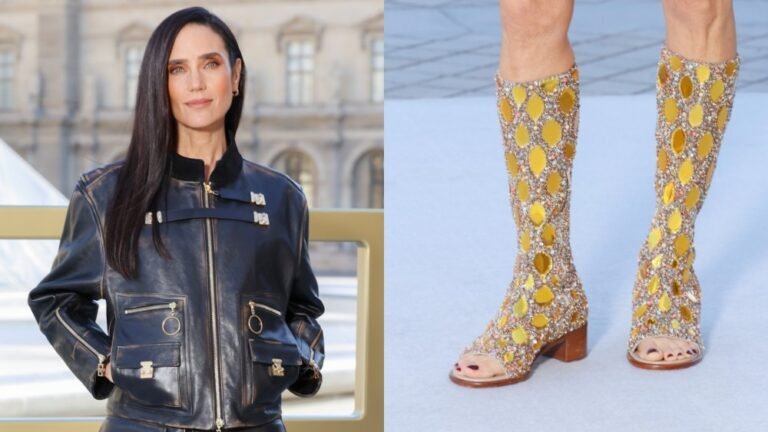 Jennifer Connelly’s Statement Heels Steal the Spotlight at Louis Vuitton’s Paris Runway Show