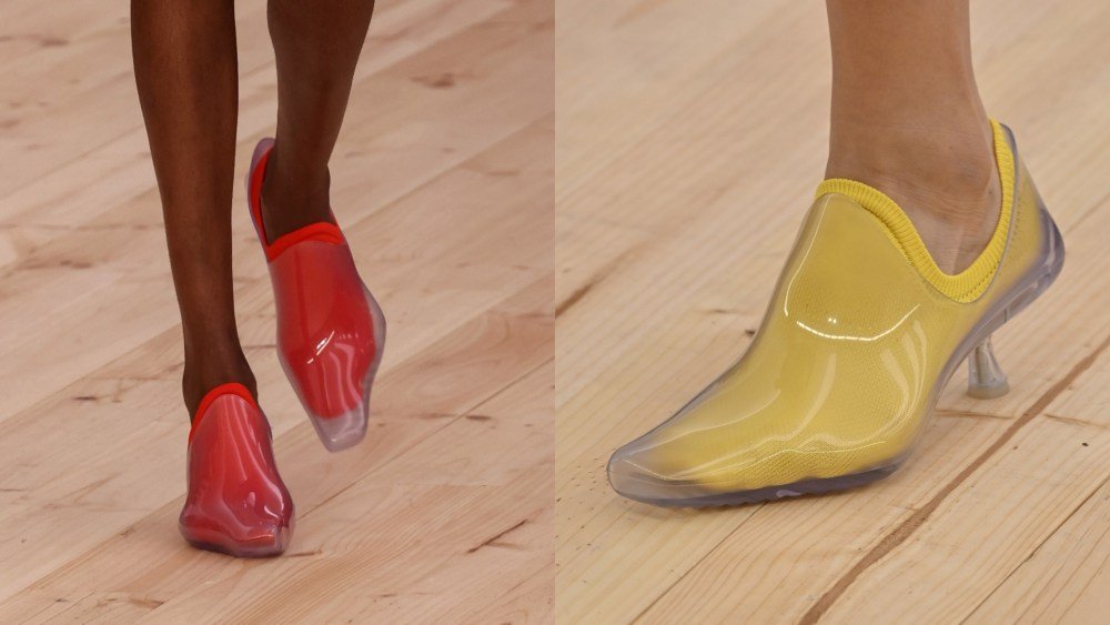 Loewe Spring 2026 Shoes: Clear Heels with Socks, Tassel Loafers & More Runway Highlights