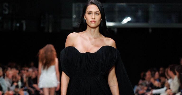 Discover the Alluring Contrast of Stella McCartney’s Power Suits and Ethereal Gowns in Her Latest Collection